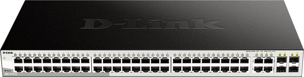 Semi-Manageable Switch d-link dgs-1210-52 48p giga + 4p giga rack combo