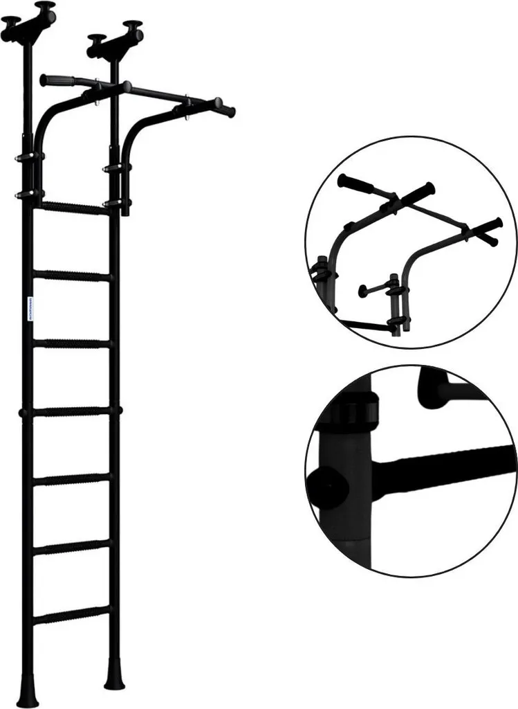 Espalier de musculation maison pour adulte et ado fitness au plafond
