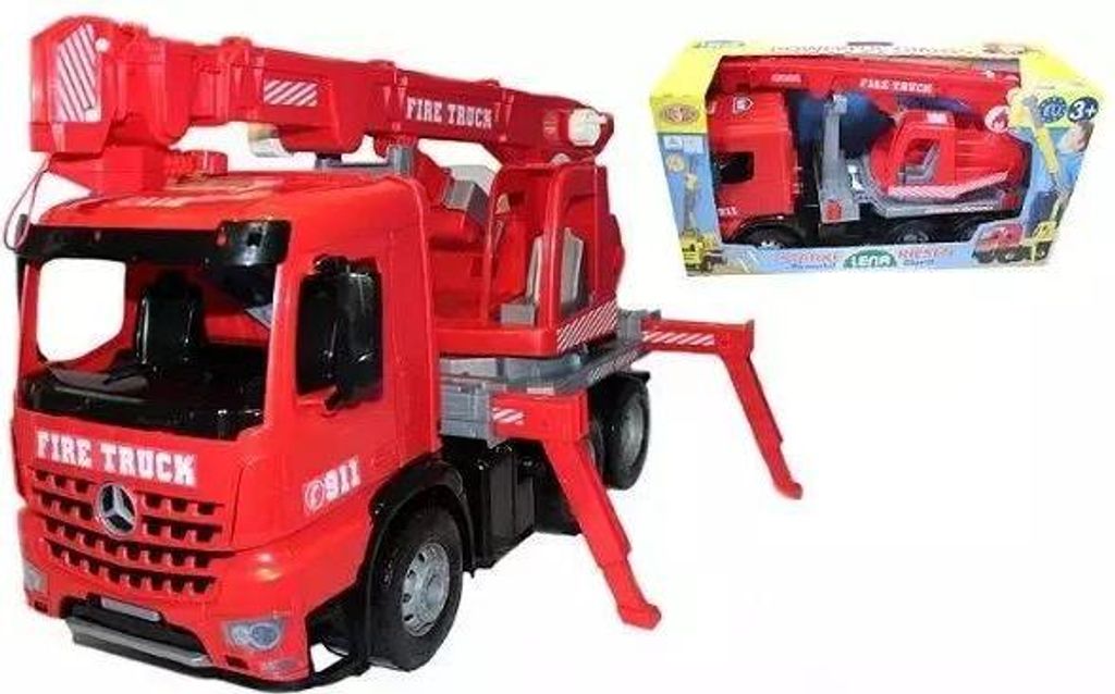 Lena GIGA TRUCKS Fire Crane truck Arocs, Model dźwigu Zdjęcie produktu 