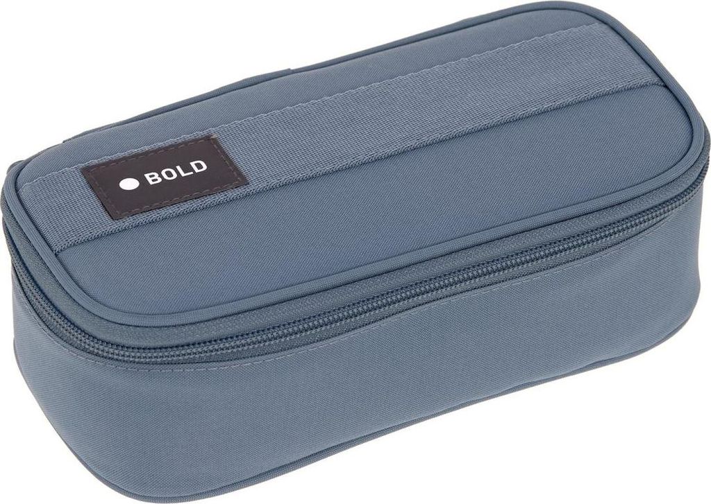 LÄSSIG Bold Federmäppchen, Federmäppchen, Schule/School Spacy Pencil Case Bold Blue
