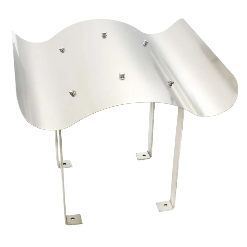 Cappello per Camino vidaXL in Acciaio Inox Argento | Design Moderno
