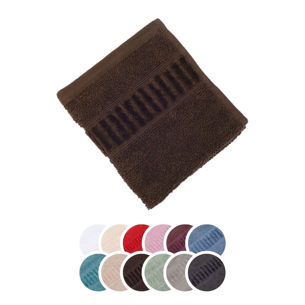 liebling Seiftuch Bio Baumwolle, Serie Organic, 500 gr. / m², 30 x 30 cm, 60 Grad, saugstark, schnelltrocknend, knitterarm, braun