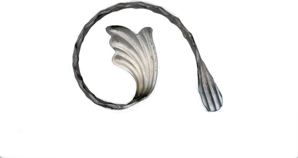 UHRIG Schmiedeeisen Schnörkel, Bogen geschmiedet für z.B. Zaun, Geländer uvm. 150x100mm aus 12x6mm Stahl