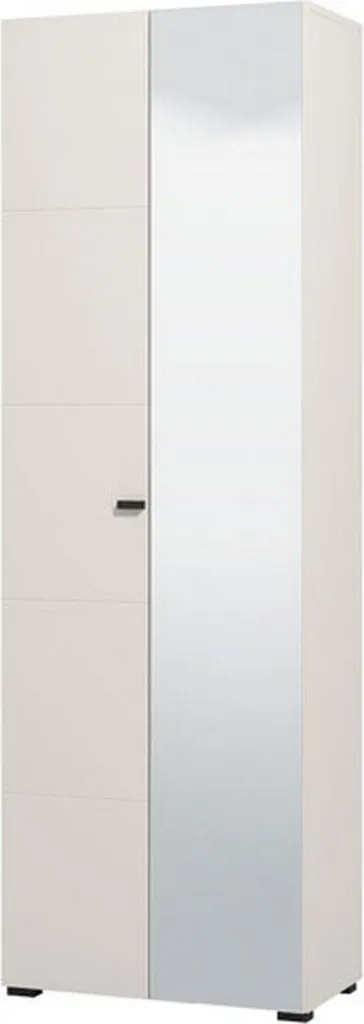 Garde-robe 2 Portes Blanc Mat Azzano 64x194 cm - Porte-manteaux Chic