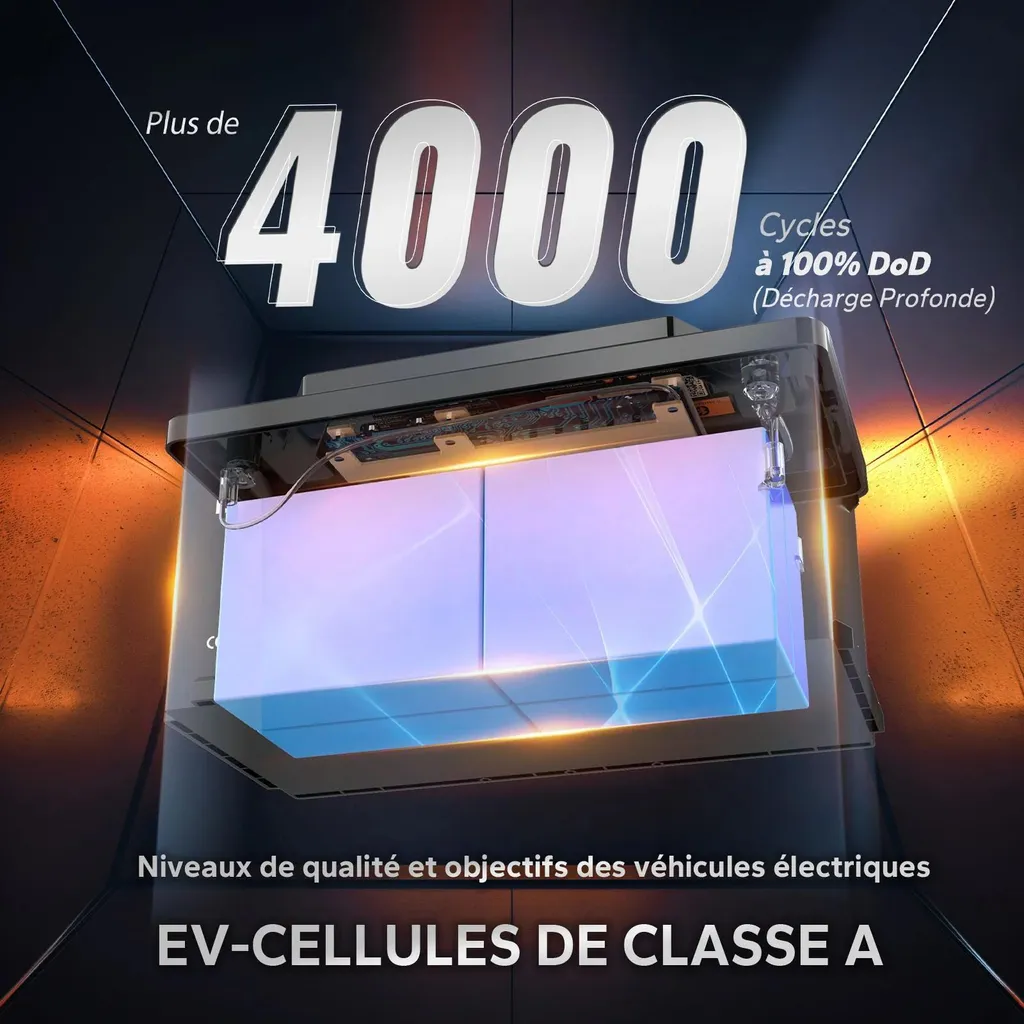 Accumulateur Lithium 12V 100Ah LiFePO4 H190 avec Bluetooth Intégré - 5