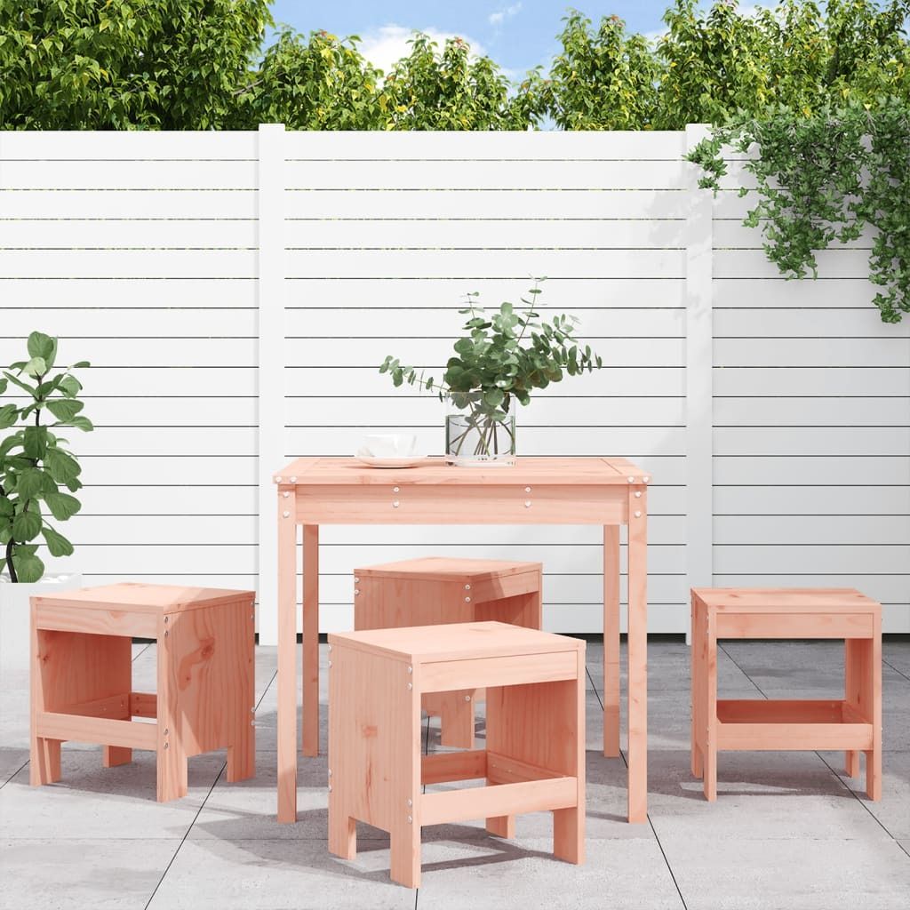 Cloris Designermöbel 5-tlg. Garten-Essgruppe Massivholz Douglasie 2024 Neu