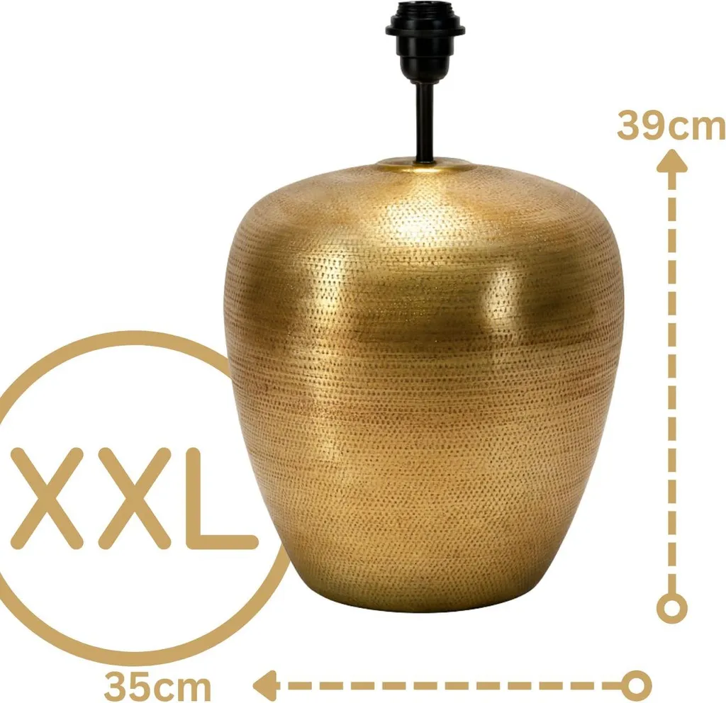 Marrakesch set di 2 lampade da tavolo vintage XXL lampada da comodino alta 39 cm | lampada da tavolo decorativa boho lampada in soggiorno camera da letto e camera dei bambini | lampada da tavolo Camden oro attacco E27 lampada - 3
