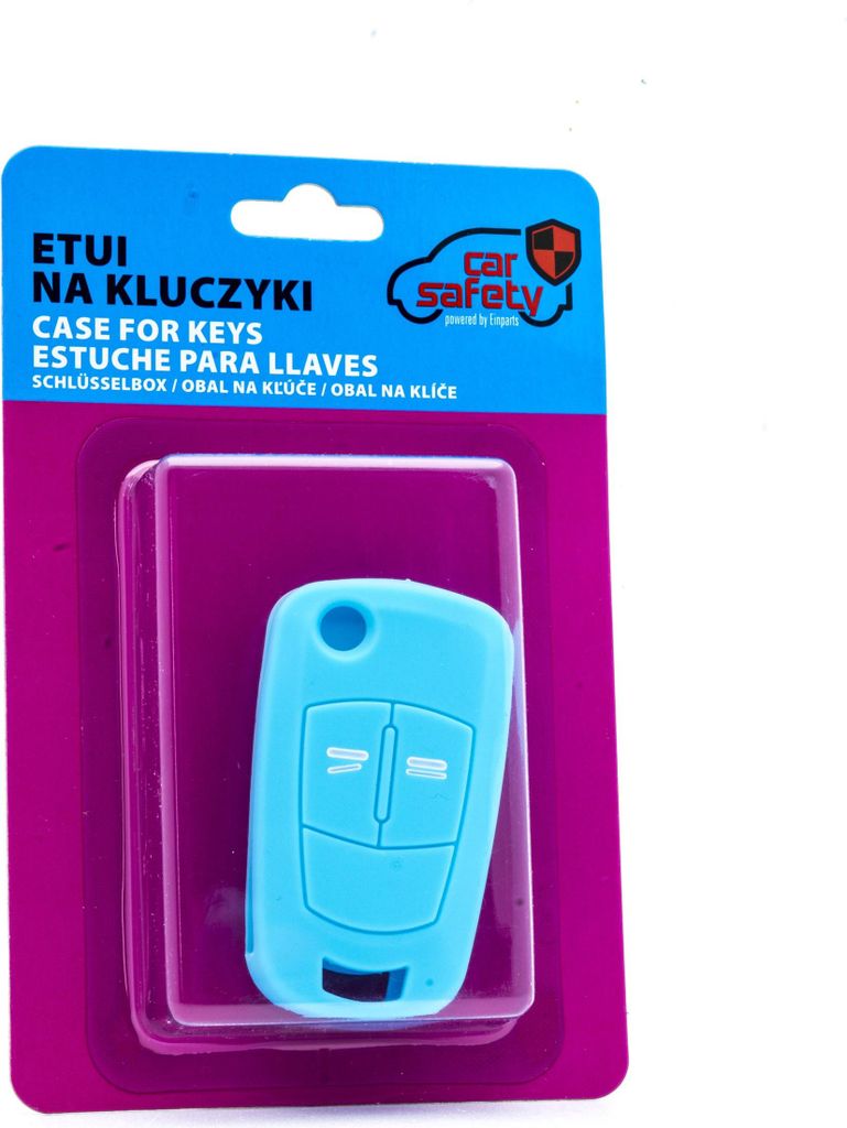 EINPARTS Schlüsseletui EPKC44 LIGHT BLUE für OPEL Corsa D Schrägheck (S07) Silikon Blisterpack
