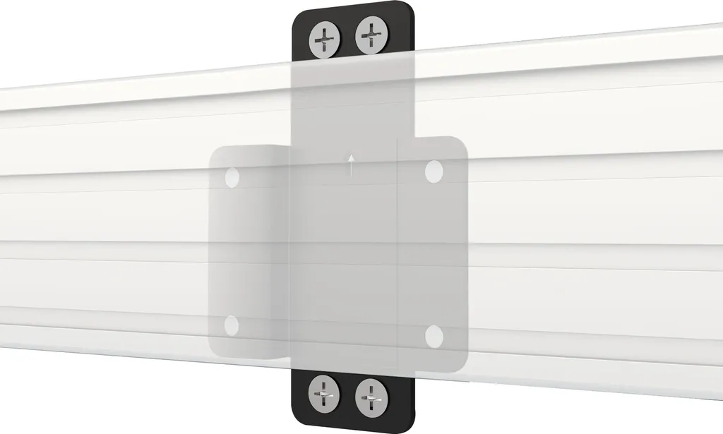 B-Tech BT8390-WFK2_B Support Mural pour Rail System X - 19mm Noir