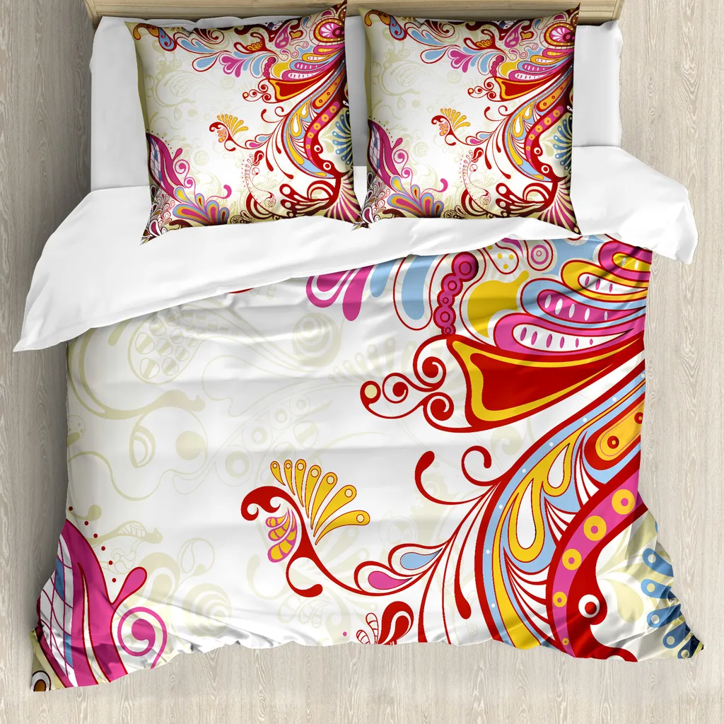 Copripiumino Paisley ABAKUHAUS 200x200: Comfort Antiacaro e Colori Vivi