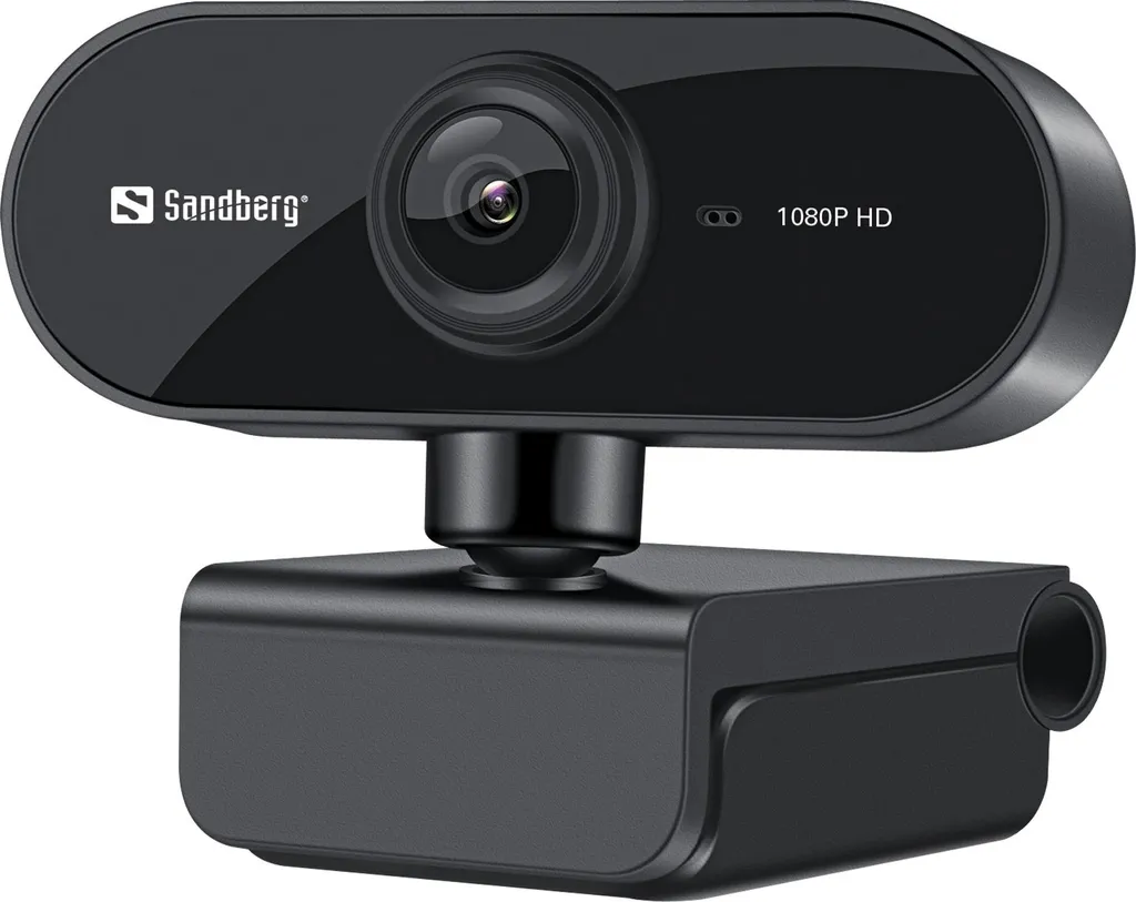 Webcam HD 1080p Sandberg Flex 30 fps - Image fluide et fixation stable