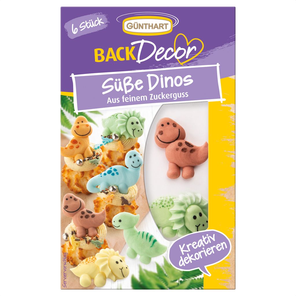 BackDecor 6 Süße Dinos aus Zucker Produktbild 