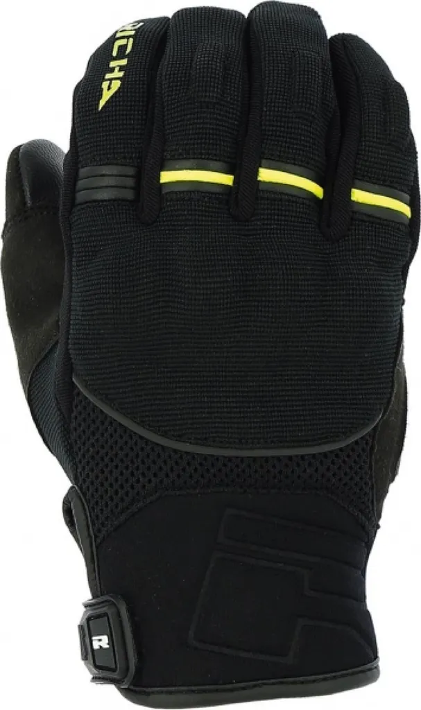Gants moto enfants respirants Richa Scope jaune fluo mi-saison M