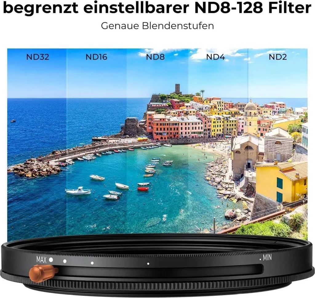 Filtre 55mm ND CPL 2-en-1 Multicouche avec Réduction de Reflets Pro - 5