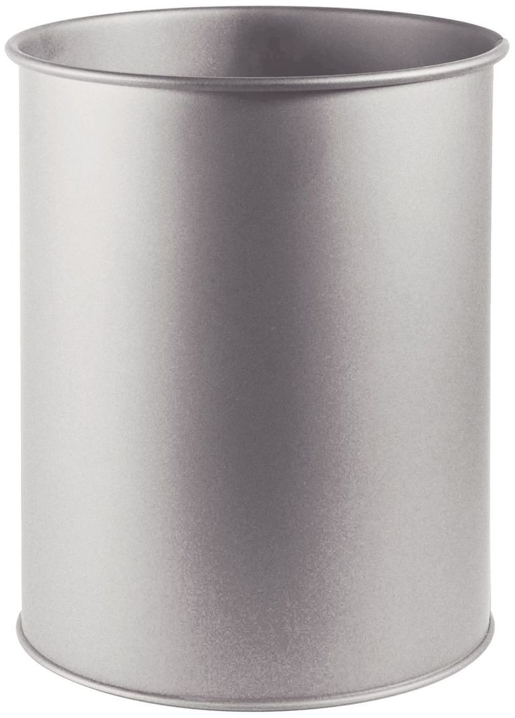 Durable Waste basket metal round 15 Argento Immagine del prodotto 