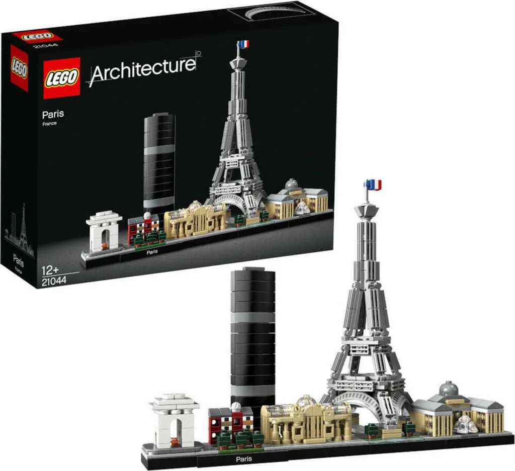 Cadeau Idéal Voyageur : LEGO 21044 Paris Architecture facile à exposer