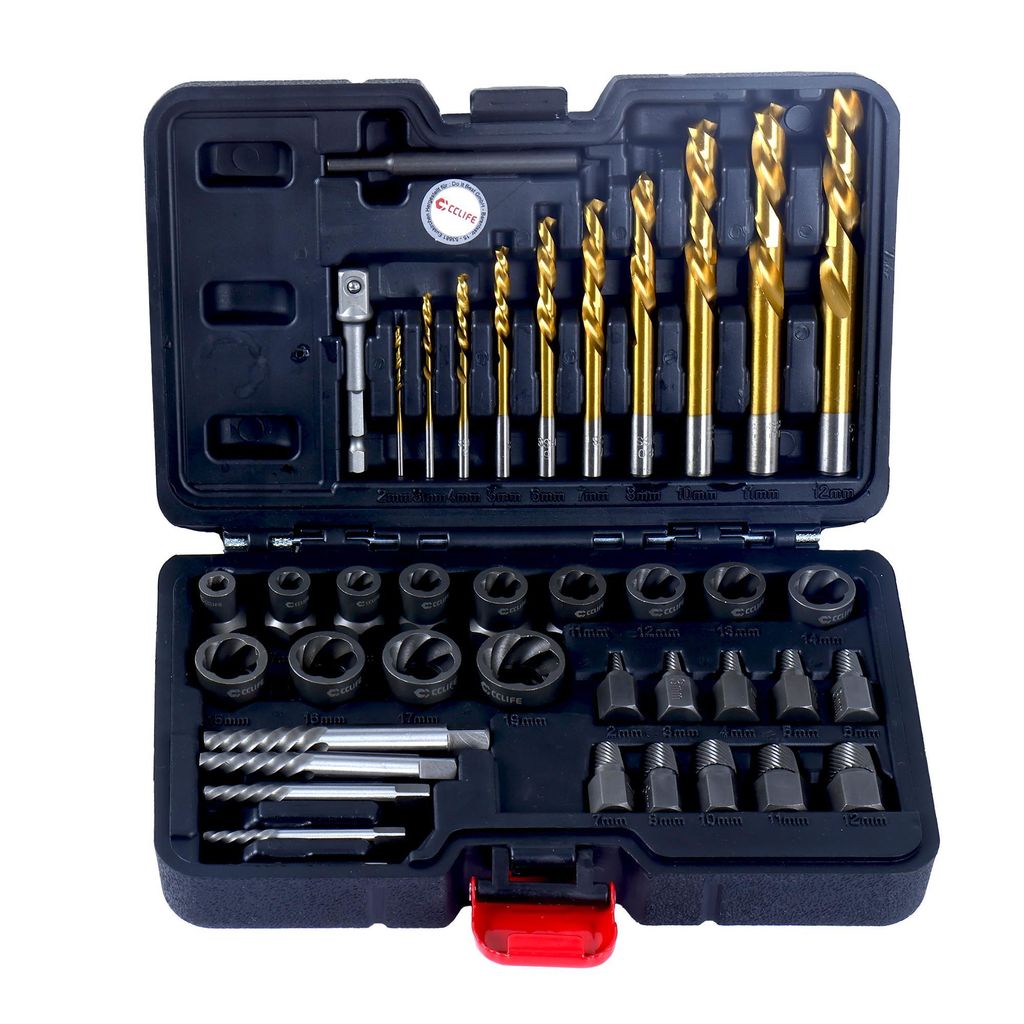 40tlg Schraubenausdreher Set, Titanlegierung beschichtet Produktbild 