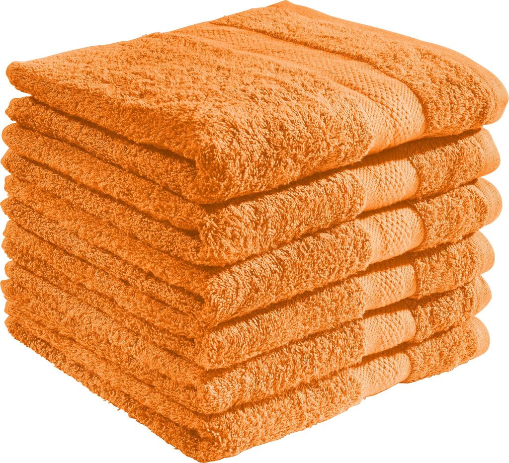 REDBEST Handtuch Chicago" 6er-Pack orange 50x100 cm"