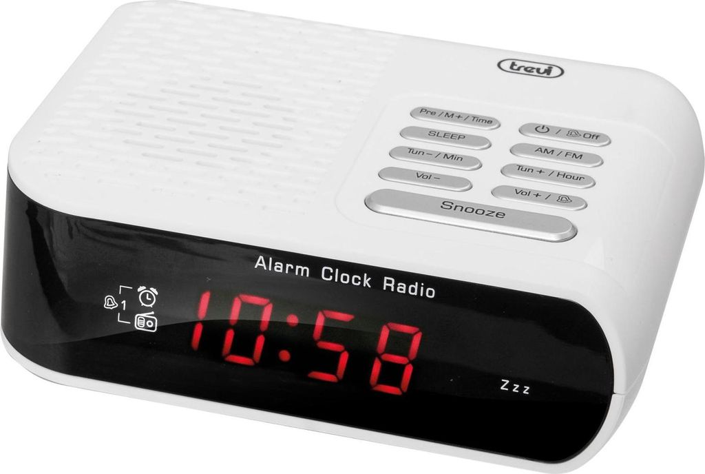 Trevi RC 827 D, Uhr, Digital, AM, FM, Rot, Weiß, AC Produktbild 