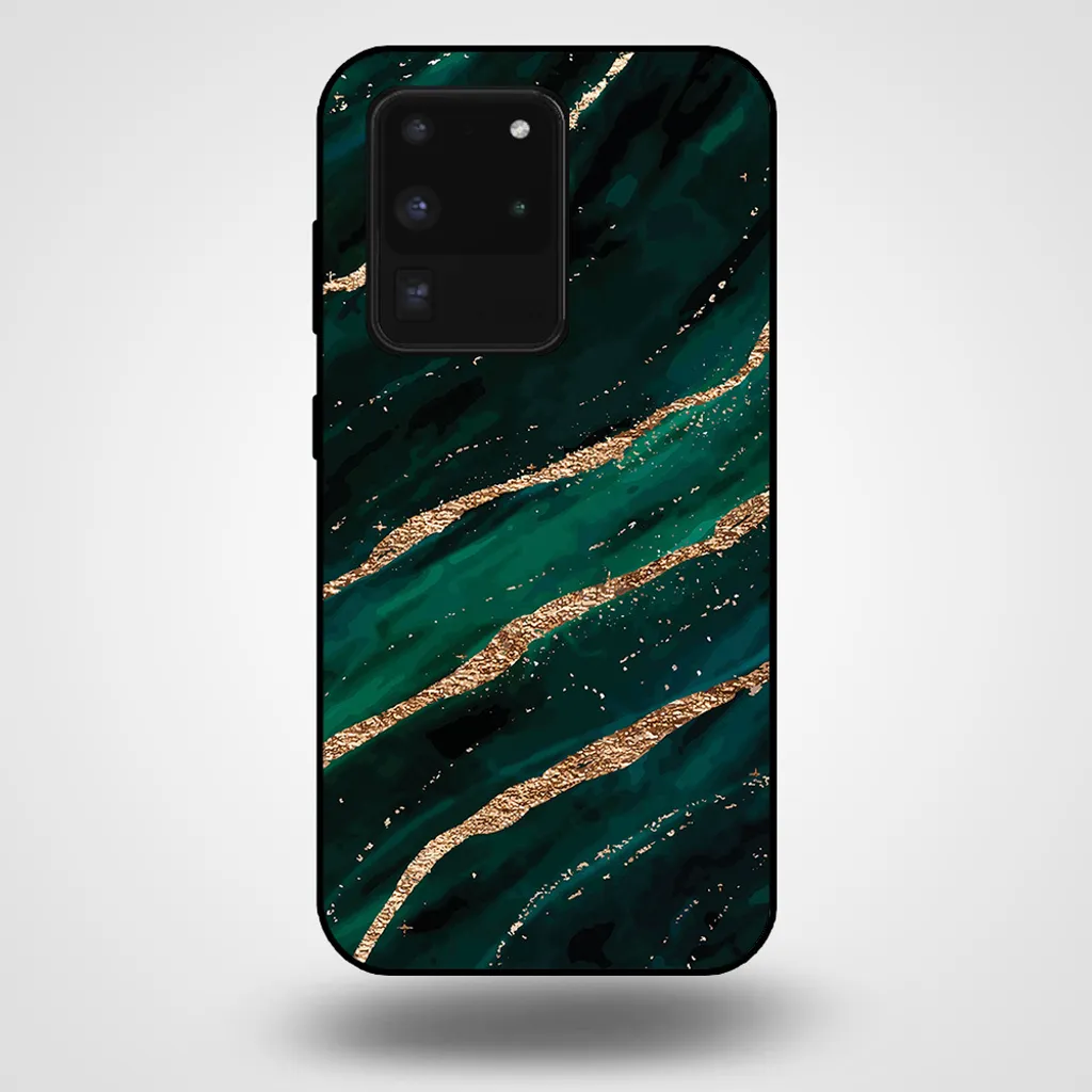 Cover S20 Ultra Marmo Verde Oro | Protezione Anti-Sfiga Smartphonica