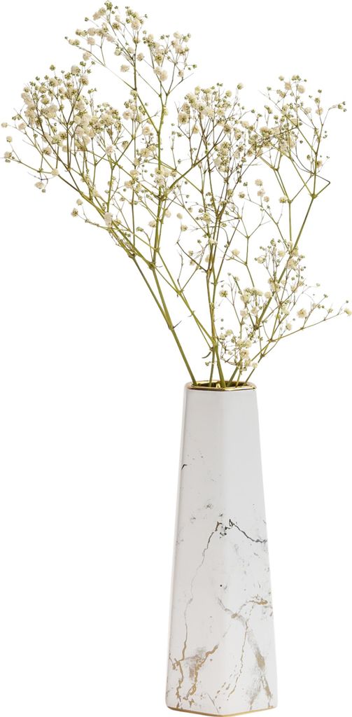 QUVIO Vase für Trockenblumen - Vasen - Vase Keramik - Ländliche Blumenvase - Wohnaccessoires für Blumen und Sträuße - Dekoratives Zubehör - 7...