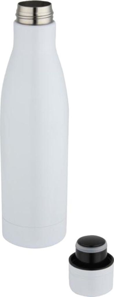 Floso - "Vasa" Wasserflasche, Bemalt, Edelstahl, Sublimierung, 500ml PF4973 (Einheitsgröße) (Weiß)
