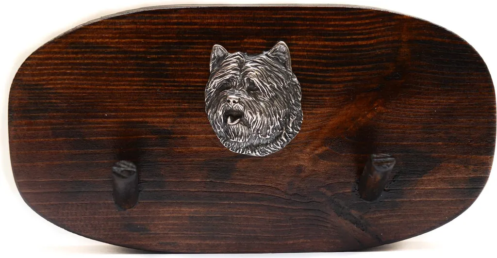Cairn terrier - espositore per accessori, espositore per medaglie per cani, ganci per chiavi di Art-Dog