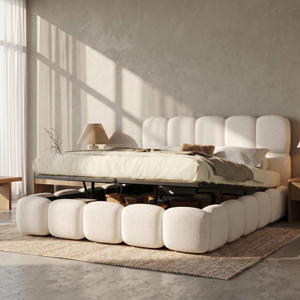 Letto imbottito idraulico Flieks 180x200 cm con Immagine del prodotto 