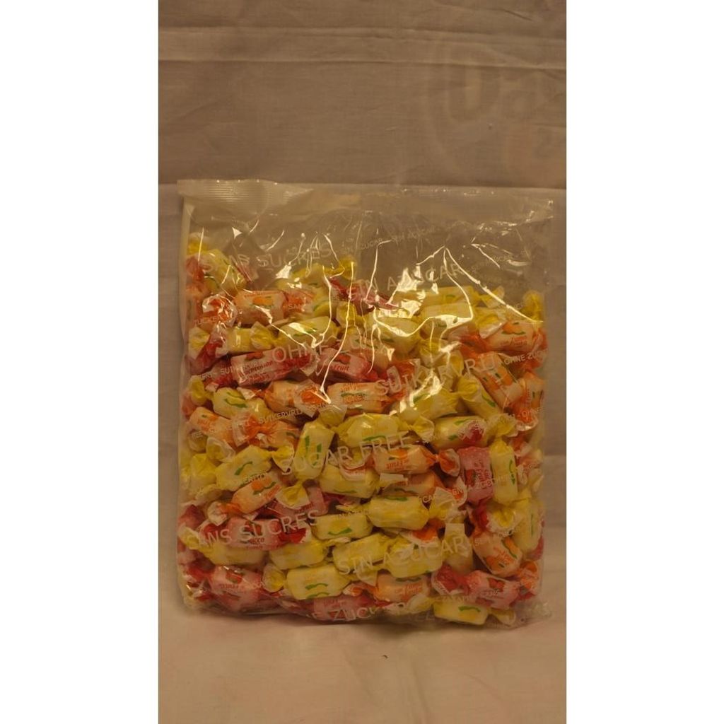 De Bron Fruit & Juice Toffees Kaubonbons mit Fruchtsaft Zuckerfrei 955 g