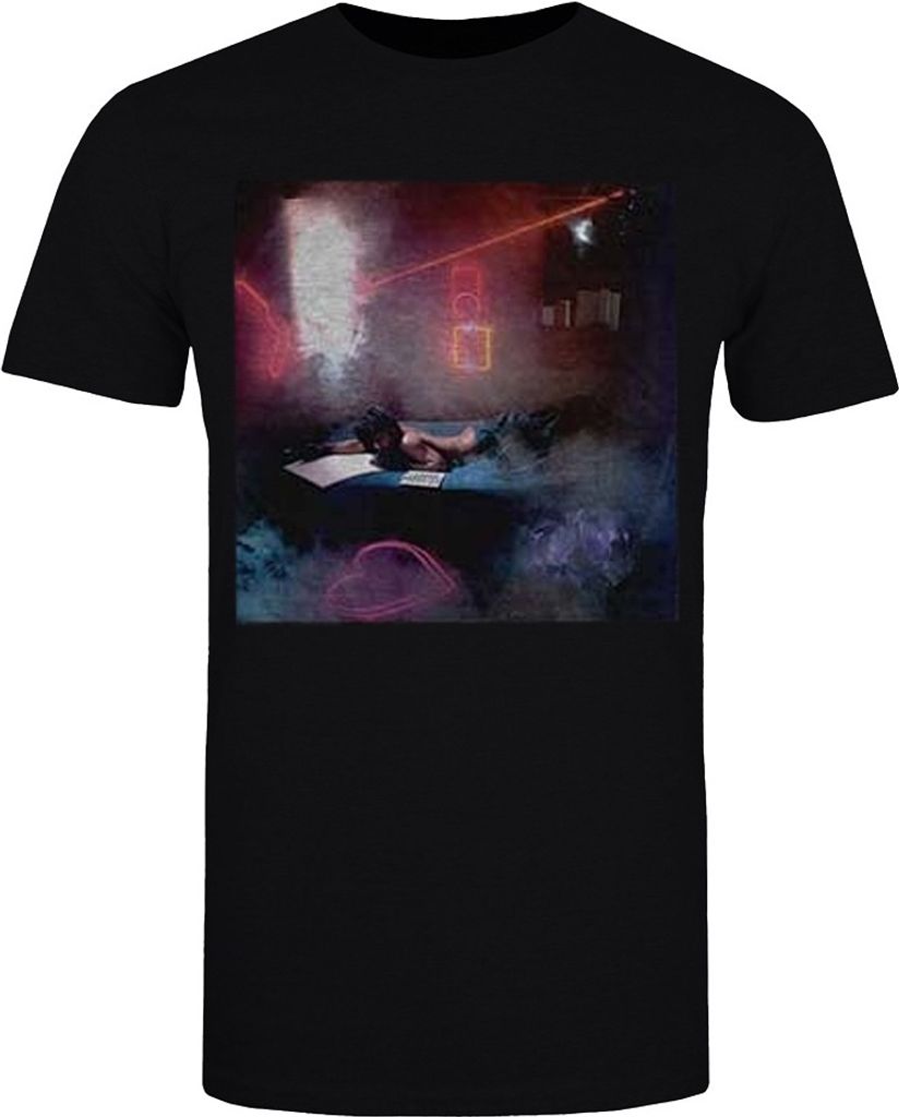 Prince - T-Shirt wasserfarben für Herren/Damen Uni RO1025 (L) (Schwarz)