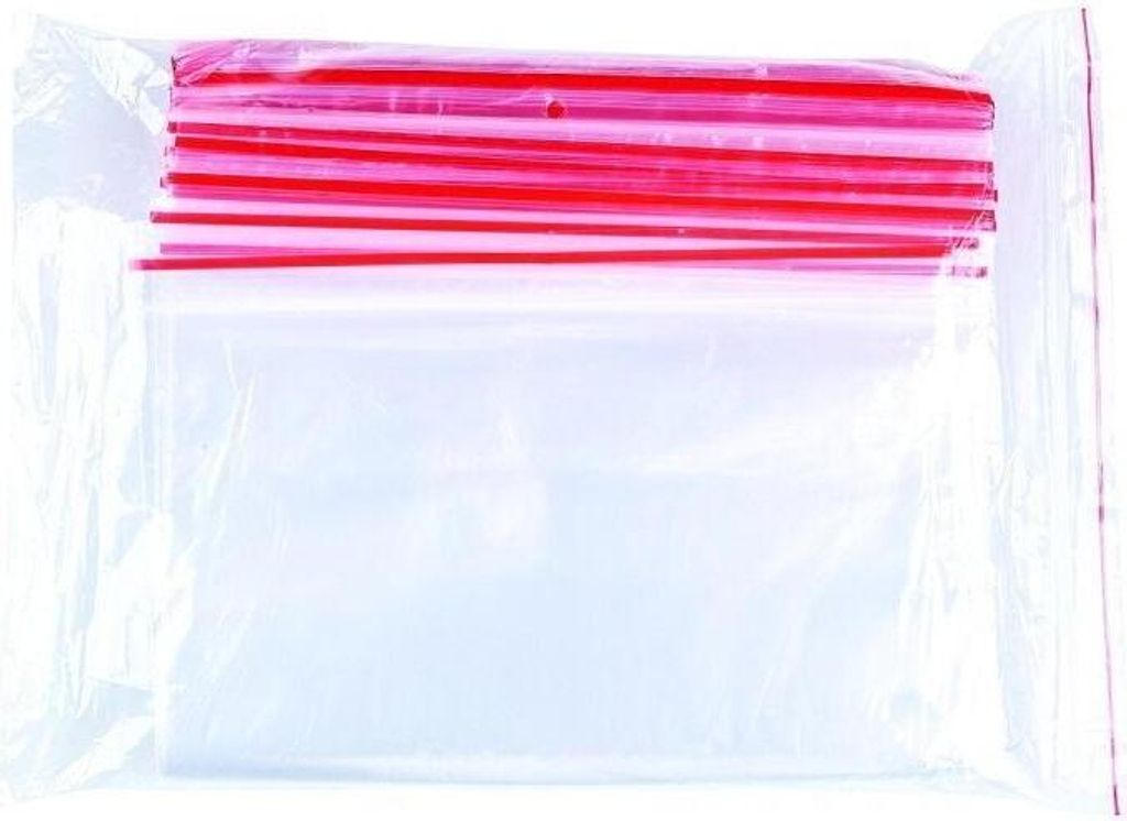 OFFICER PRODUCTS Zip Beutel Druckverschluss 20 x 30 cm 100 Stück (1er Pack) Transparent Zipper-Beutel