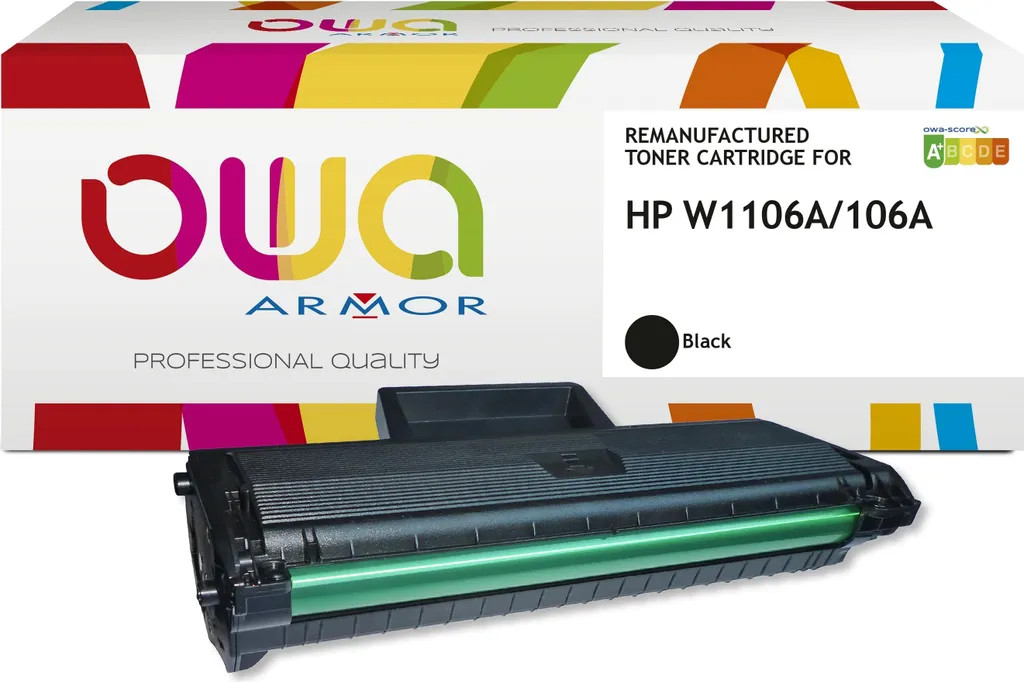 Cartouche toner laser noir compatible HP 106A W1106A capacité 1000 pages