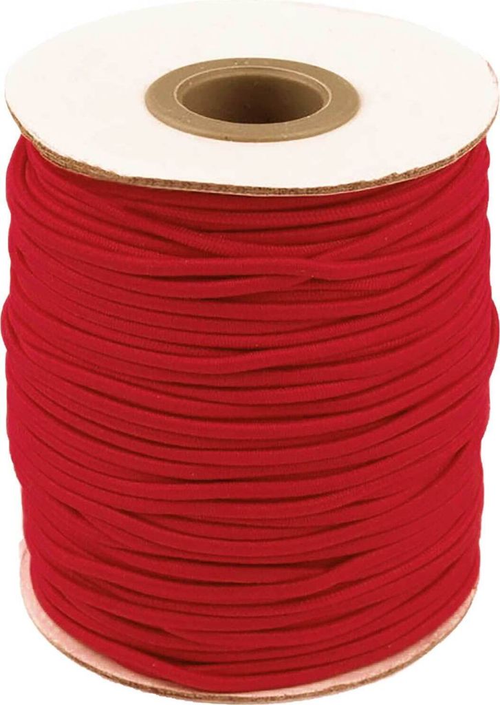 50m Spule Gummikordel Gummischnur 2mm Bekleidungsgummi Hutgummi, 29 Farben