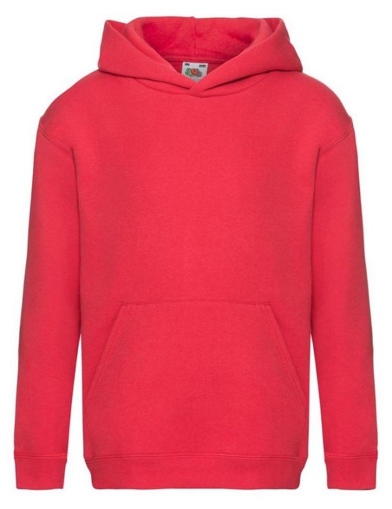 Fruit of the Loom - "Premium" Kapuzenpullover für Kinder LT1977 (128) (Rot)
