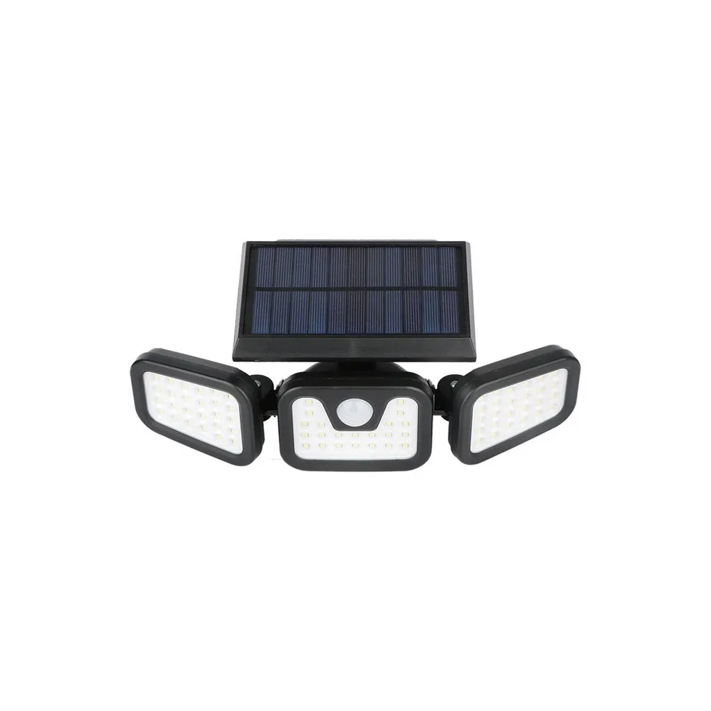 Projecteur solaire 800lm avec détecteur intégré et 74 LED SMD 20W