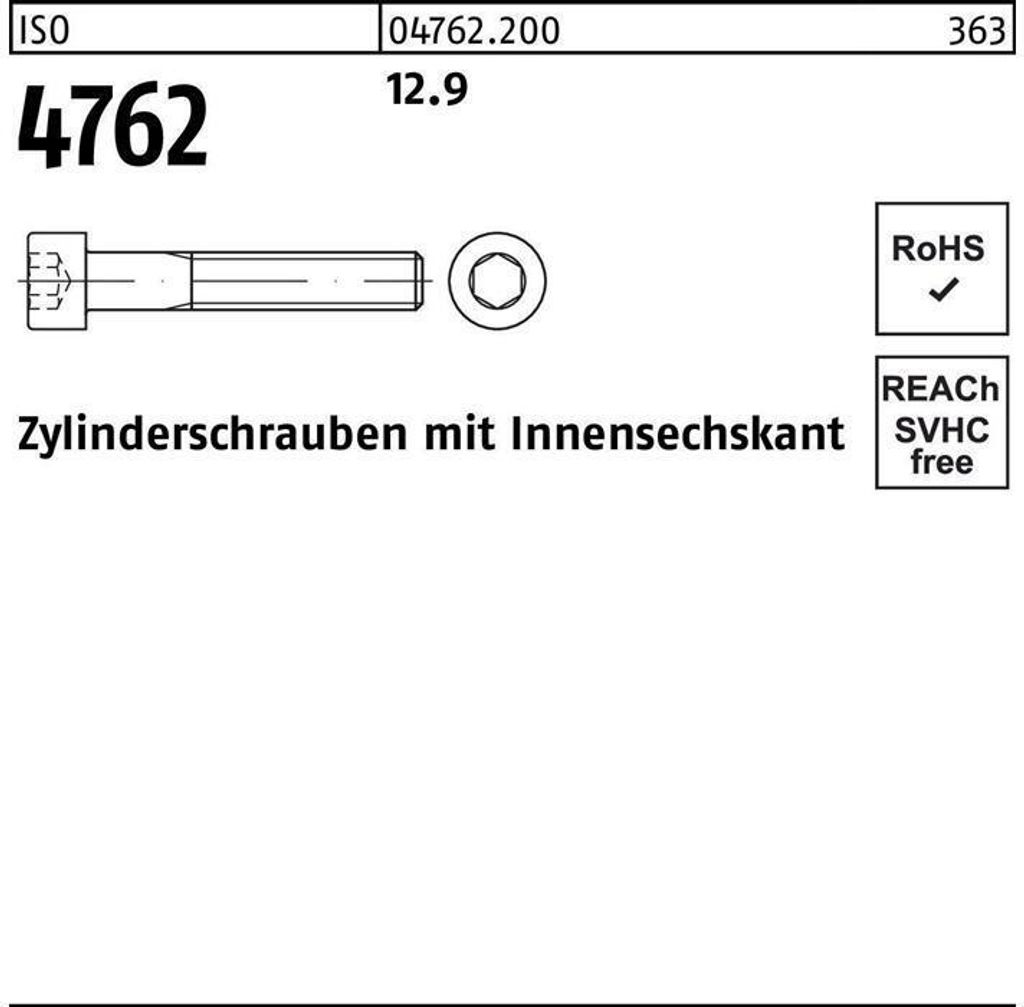 Zylinderschraube ISO 4762 m.Innensechskant M 27 x 220 12.9