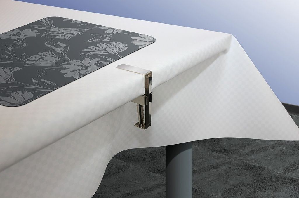 d-c-table F2640021, Tischdecken-Clip, Silber, Metall, 4 Stück(e)
