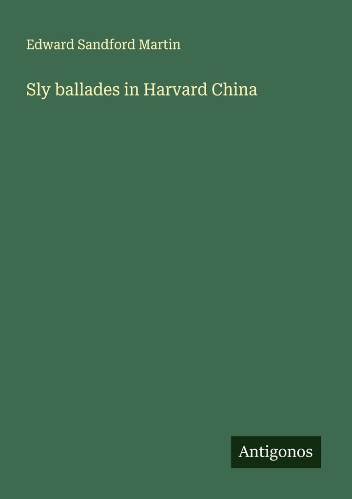 Sly ballades in Harvard China