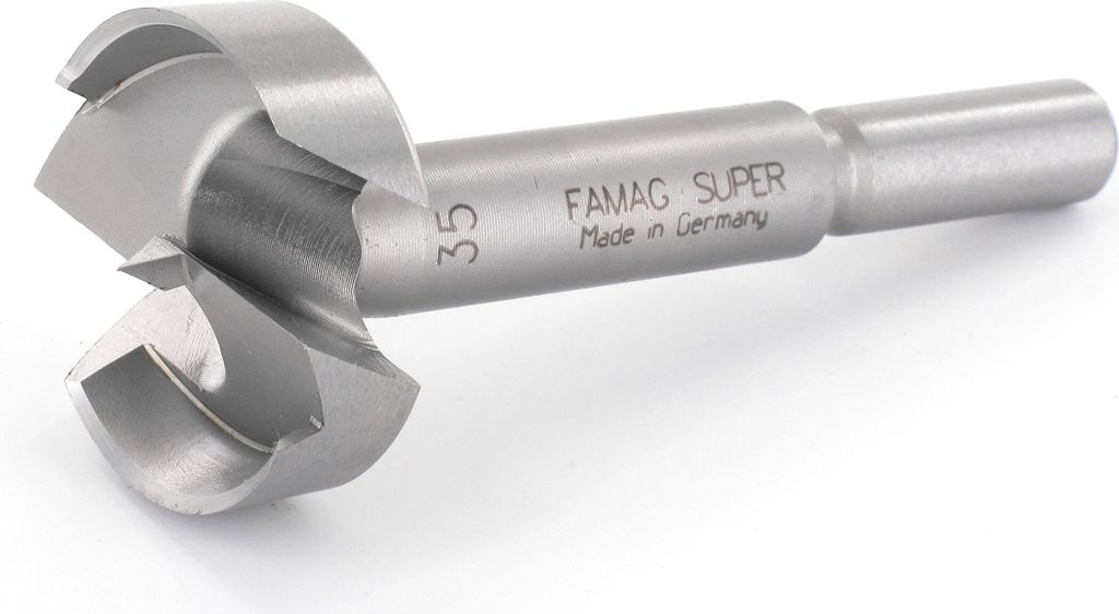 Famag Forstnerbohrer Durchmesser 22mm rechts -schneidend mit Zentrierspitze 2 Hauptschneiden - 1630022