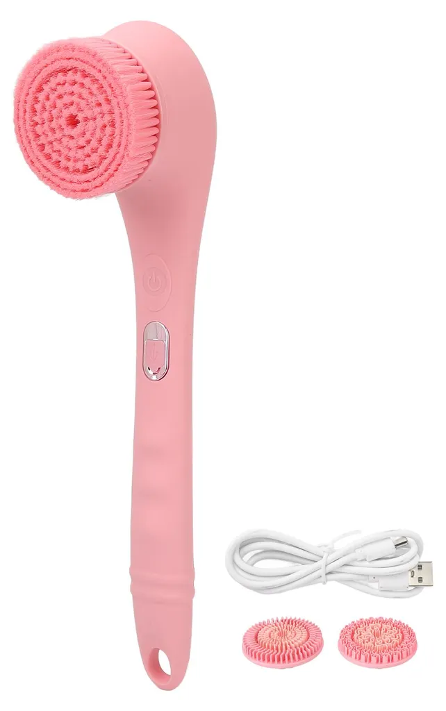 Brosse de bain électrique longue portée pour laver le dos sans peine