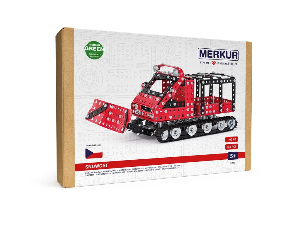 Jeu de construction métallique Rouleau à neige 642 pièces par MERKUR