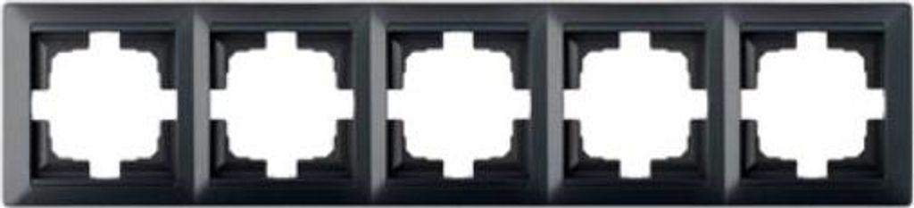 Universal Rahmen 5-fach Premium serie STILE Graphit Produktbild 