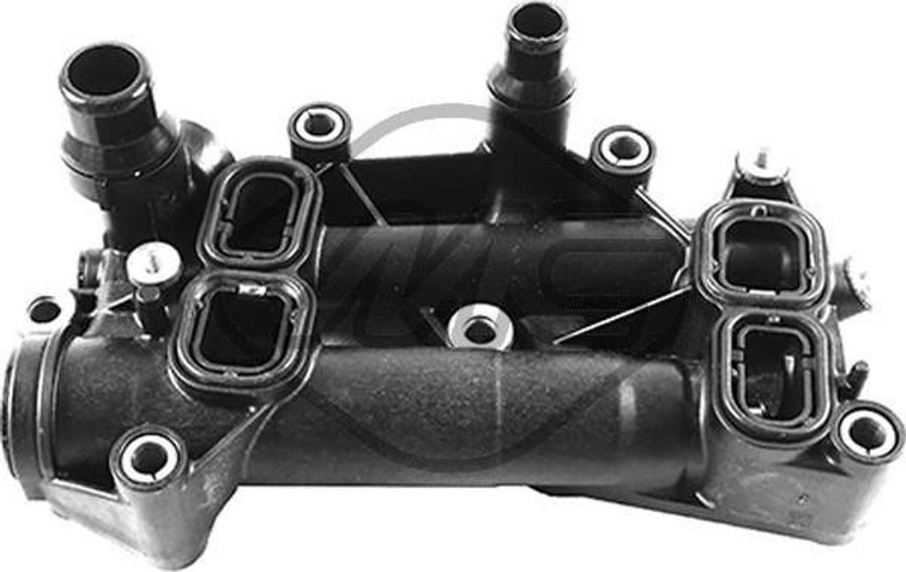 Metalcaucho 35950 Kühlmittelflansch OE 11428507694 kompatibel mit X6, X5, X4, X3, X1, 6er F06, 6er F13, 6er F12, 5er F11, 5er F07, 5er F10, 4er F3...