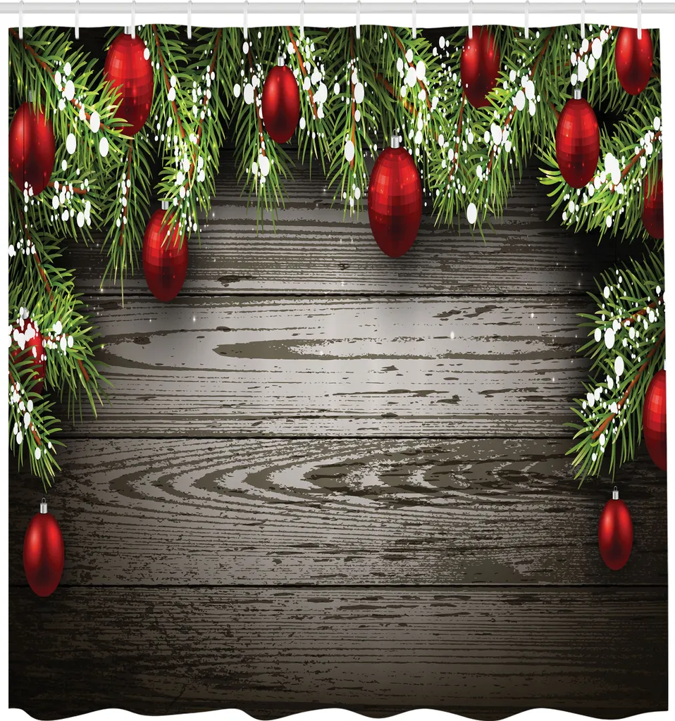 Decorazione Bagno Natale ABAKUHAUS 175x240 Tenda Tessuto Lusso