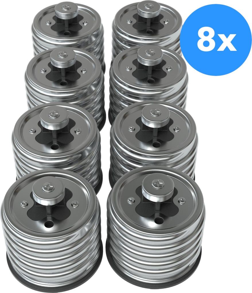 EAZY CASE 8x Lampensockel Adapter (E40->E27) - Konverter E40 Fassung auf E27 Lampenadapter, für LED-/Halogen- und Energiesparlampen Sockeladapter,...
