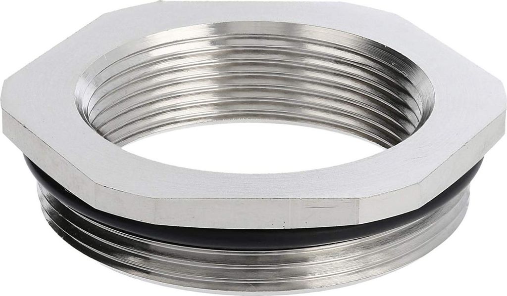 Reduzierung PG/PG von PG36x1,588 auf PG29x1,588 MRR3629 Sechskant Messing (CuZn) vernickelt Anschlussgewinde 9,0mm - 1