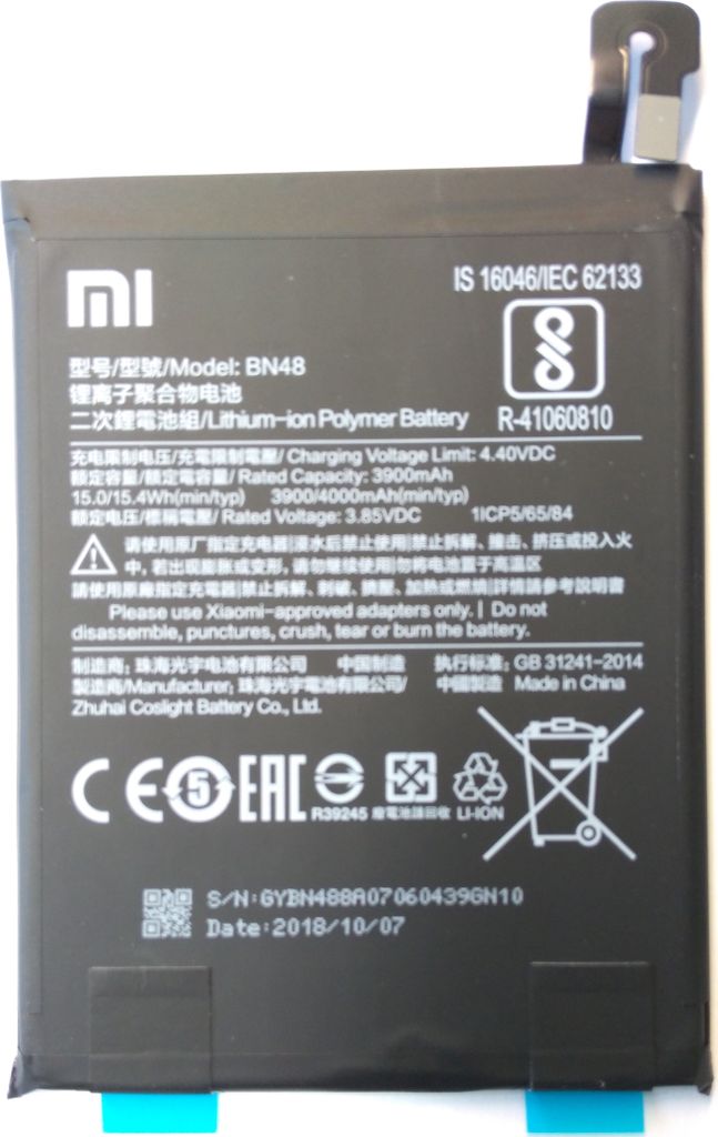 Xiaomi Li-Ionen Akku für Xiaomi Redmi Note 6 Pro (BN48) Produktbild 