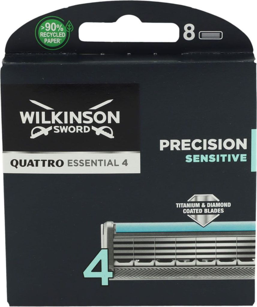 Wilkinson Sword - Quattro Titanium Sensitive ( 8 pcs ) - Zdjęcie produktu 