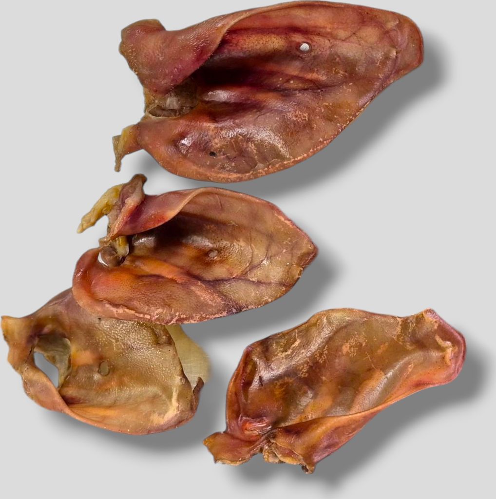 50 Stk Getrocknete Schweineohren Kauartikel Hundesnack Produktbild 