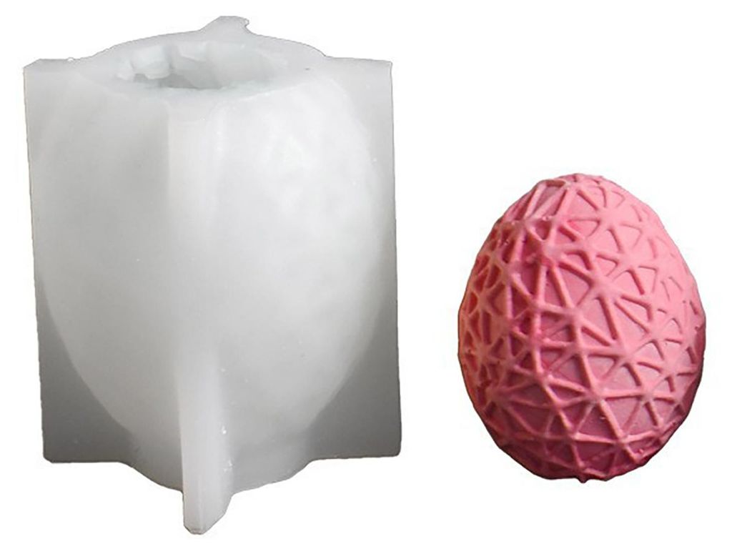 Osterhasen-Silikonform zum Selbermachen, gesichtsloser Hase aus Kunstharz und Gips, flexible, wiederverwendbare Kerzenform für Osterdekoration